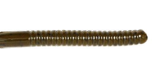 Ribbon Tail Worm 6" - Green Pumpkin (10-Pack) — soft plastic fishing bait, view 2
