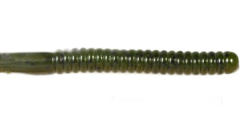 Ribbon Tail Worm 6"- Green Pumpkin / Watermelon Laminate (10-Pack) — soft plastic fishing bait, view 2