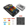 12 Way Fuse Block Panel — marine battery equipment