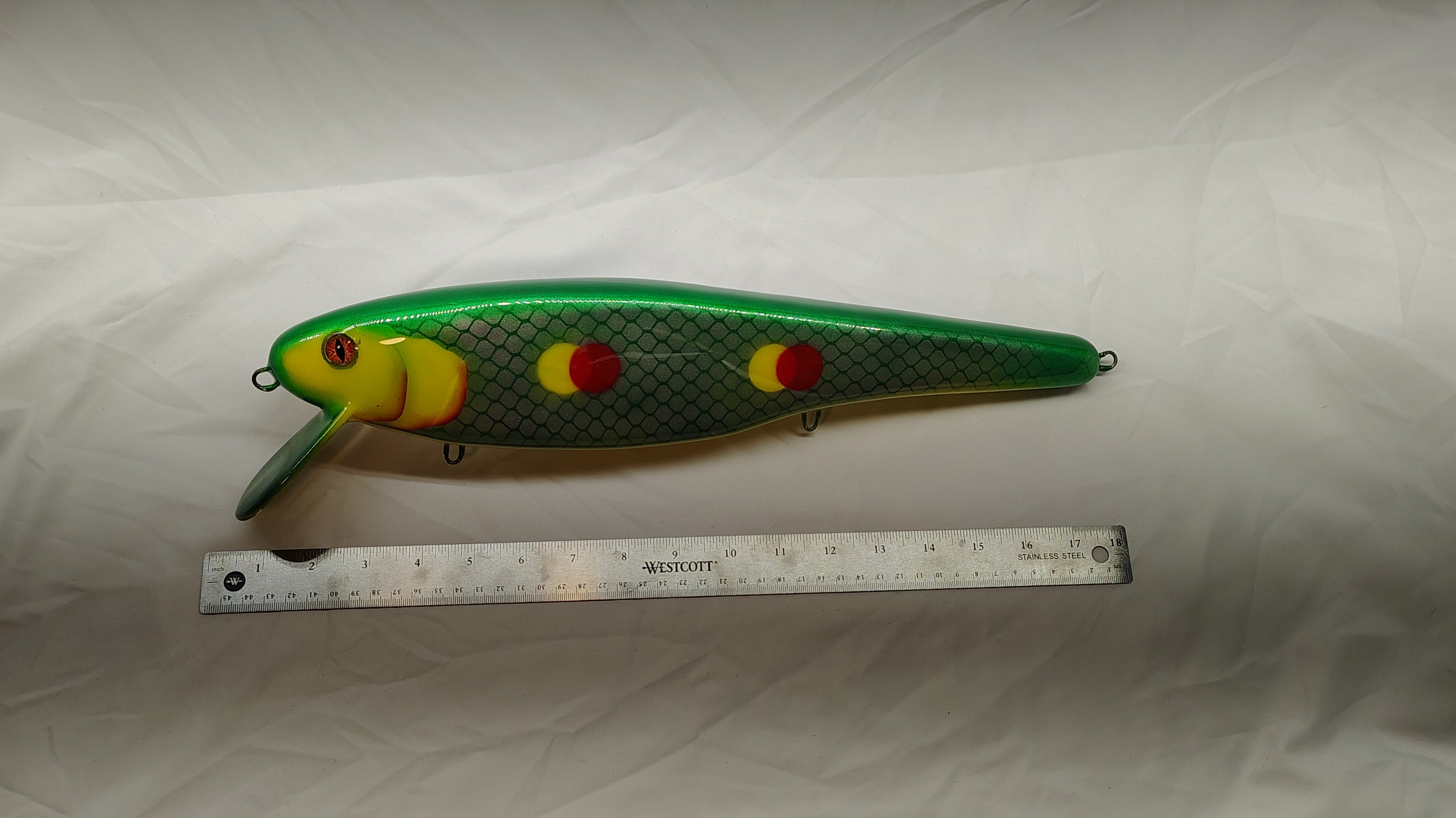 St. Lawrence Leviathan – 16” Deep Trolling Muskie Lure (St. Lawrence Frog) — musky fishing lure, view 2