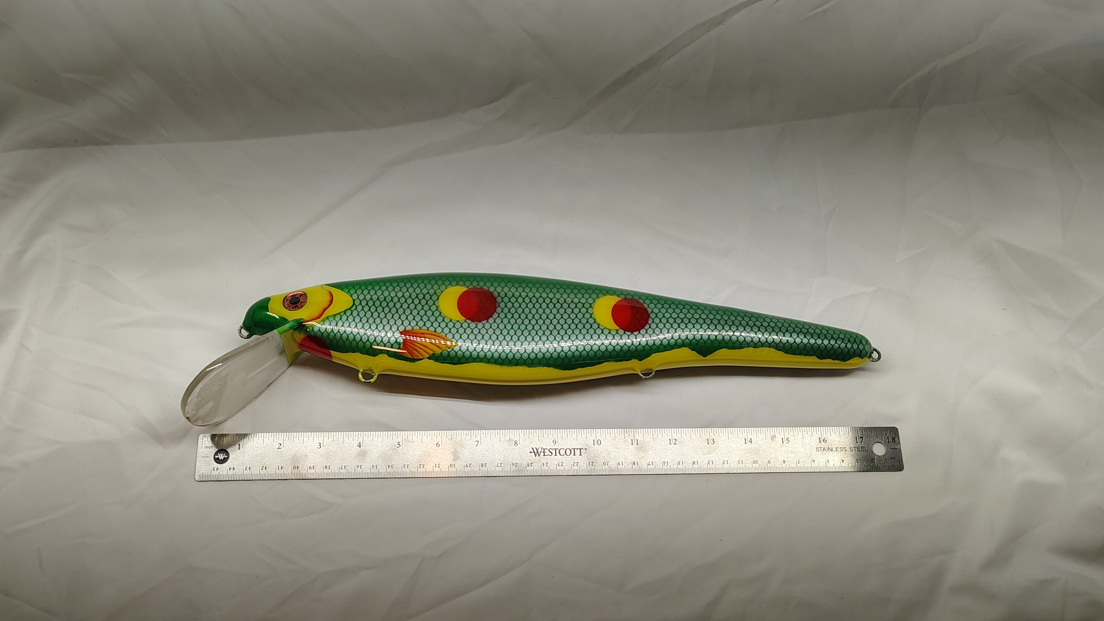 St. Lawrence Leviathan – 16” Deep Trolling Muskie Lure (St. Lawrence Frog) — musky fishing lure, view 2
