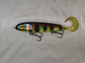Colorful fishing lure on a white background