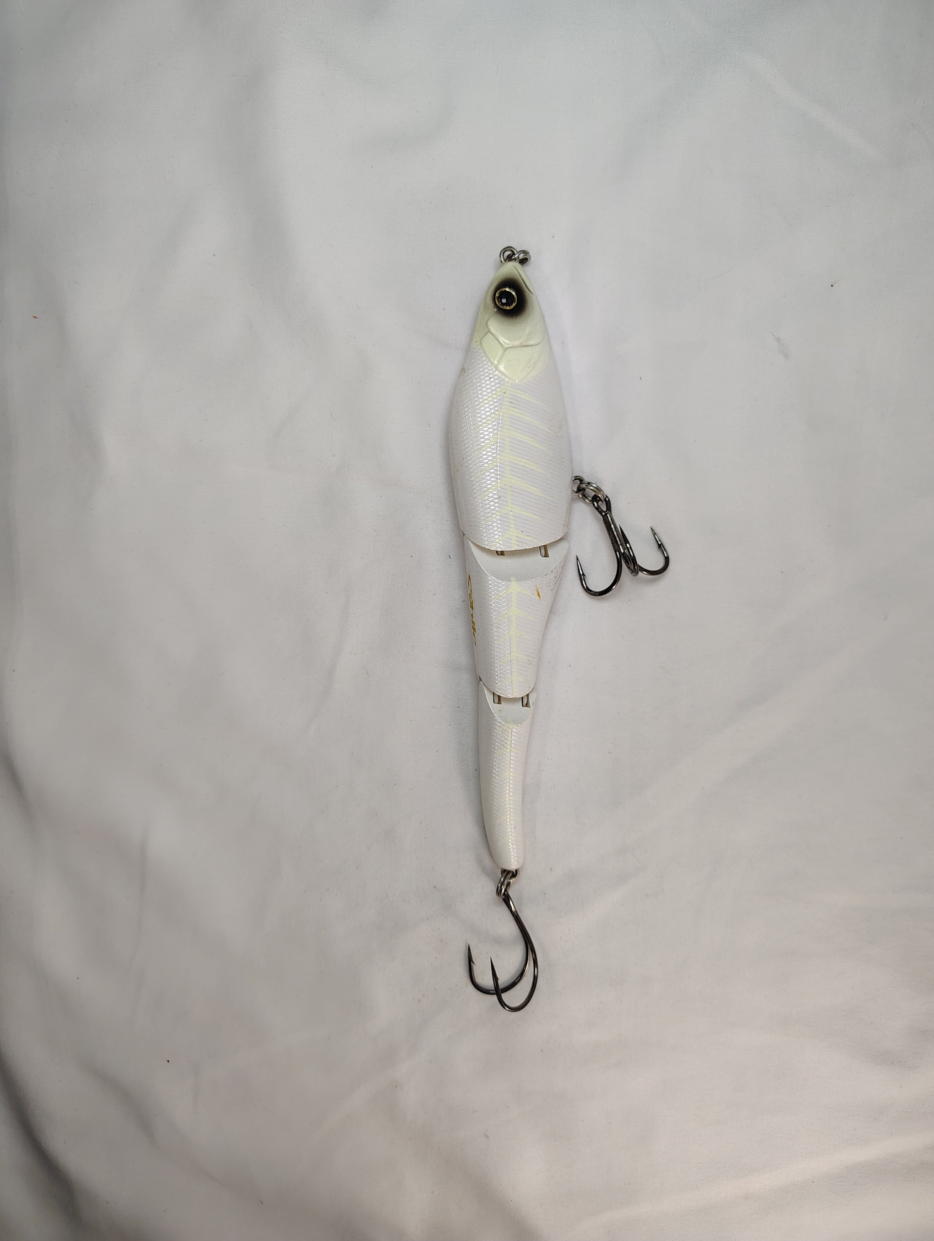 Fishing lure on a white background