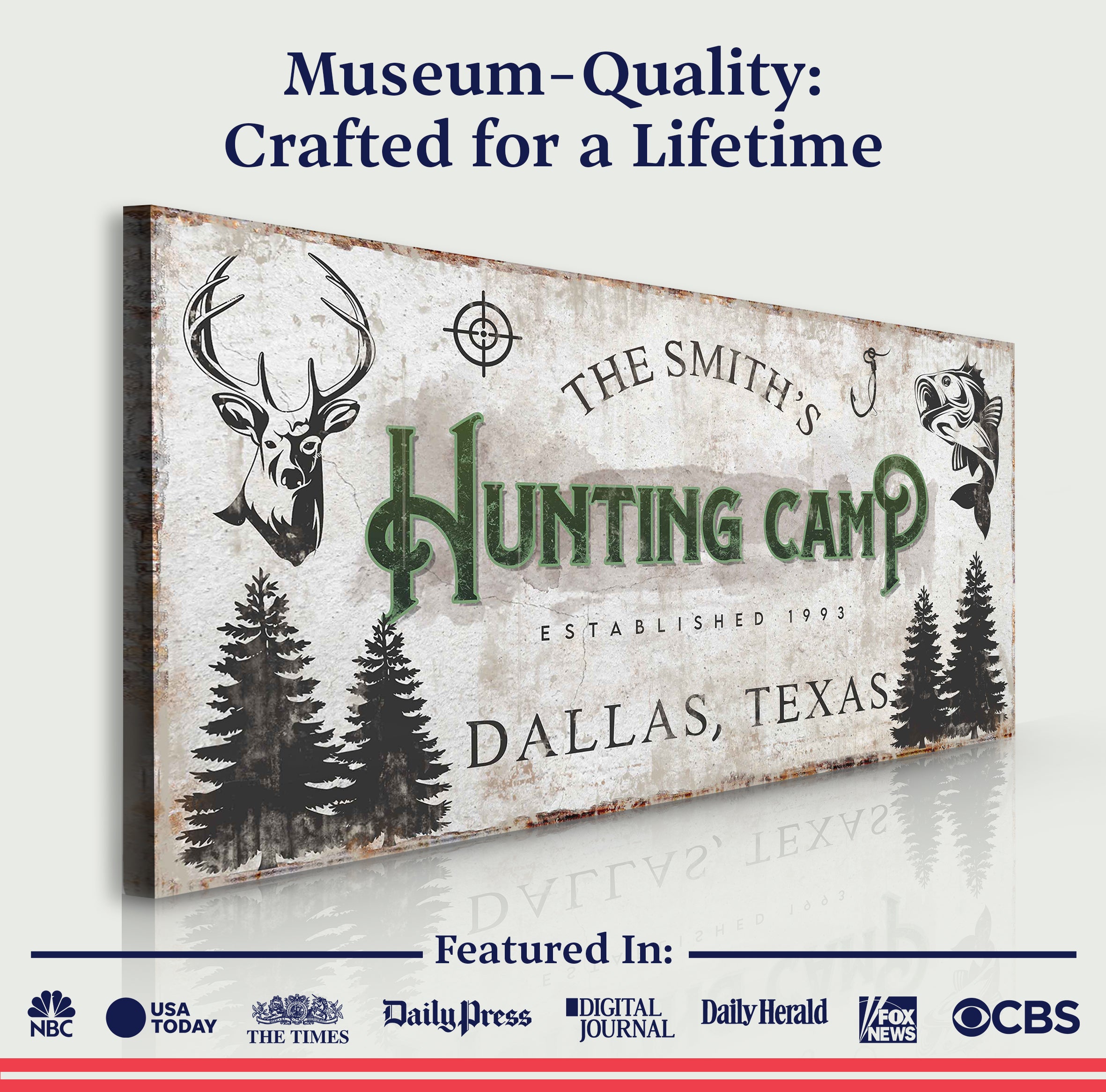Fishing And Hunting Sign, view 3