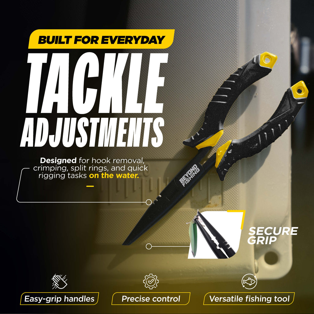 Fishing tool with text highlighting features on a dark background
