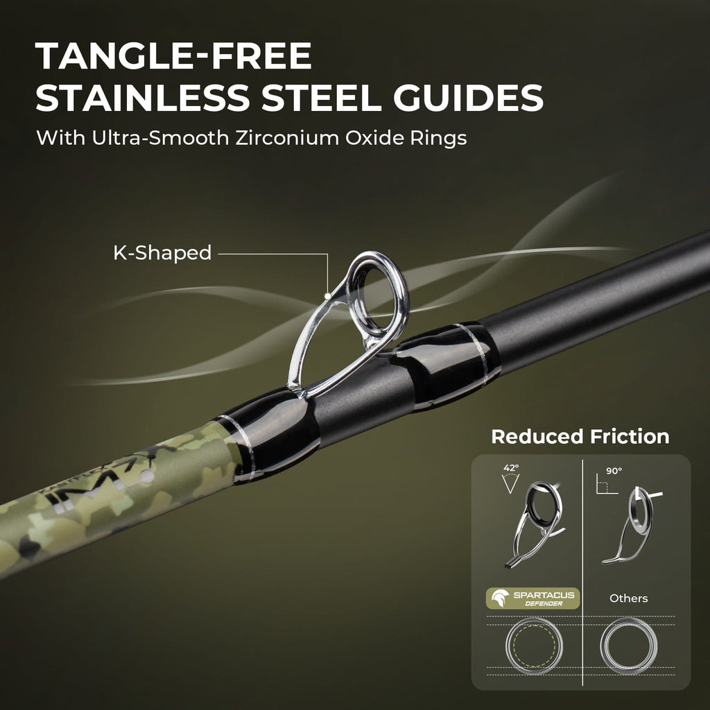 KastKing Spartacus Defender Twin-Tip Baitcaster Rod and Reel Combo - fishing gear, view 15