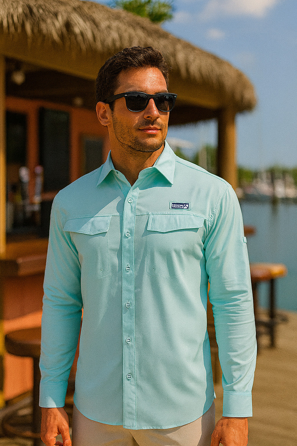 Men's Coastline L/S UV Vented Fishing Shirt, view 2