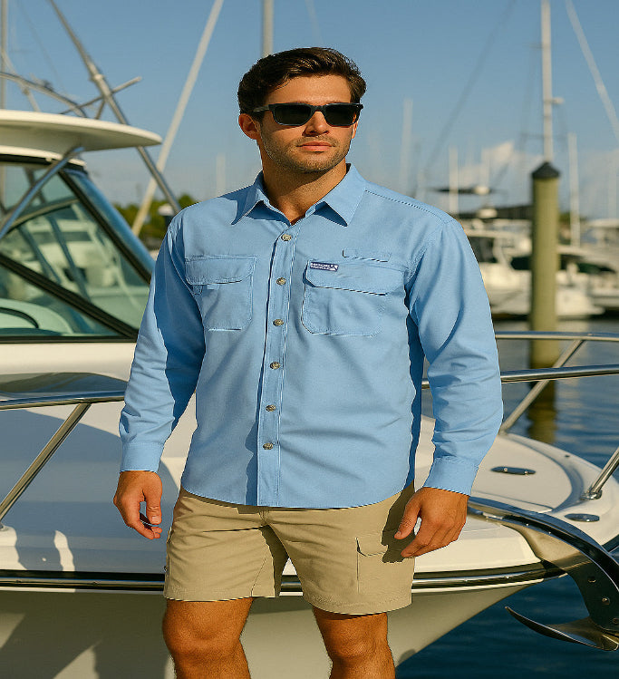 Men's Seacliff 2.0 L/S UV Vented Fishing Shirt, view 6