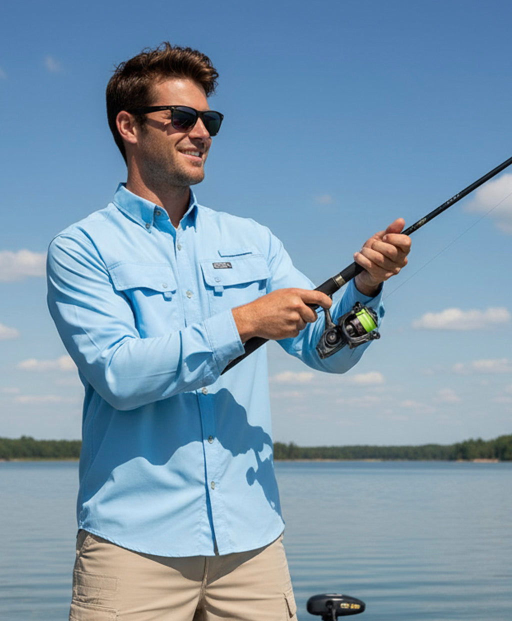 Men's Seacliff 2.0 L/S UV Vented Fishing Shirt, view 3
