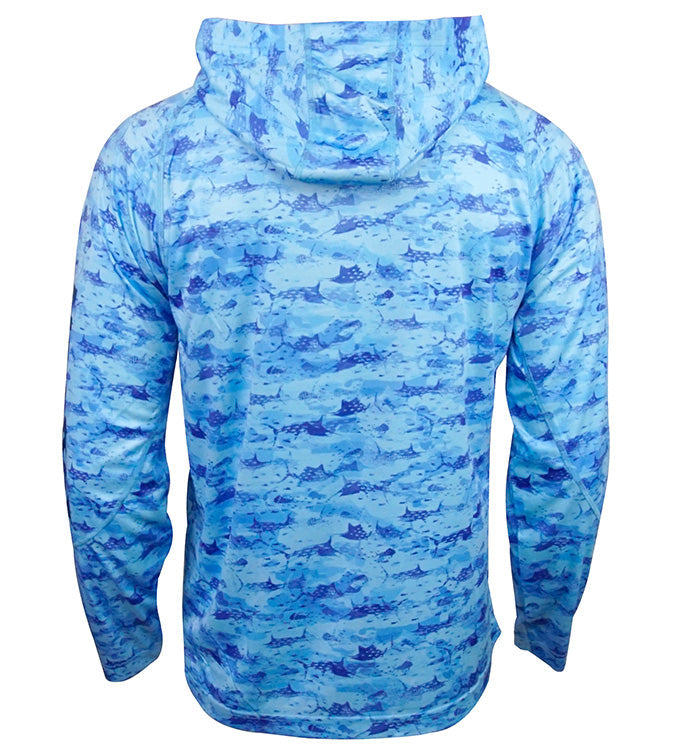 Men's Billfish Camo UV Fishing Hoodie, view 3