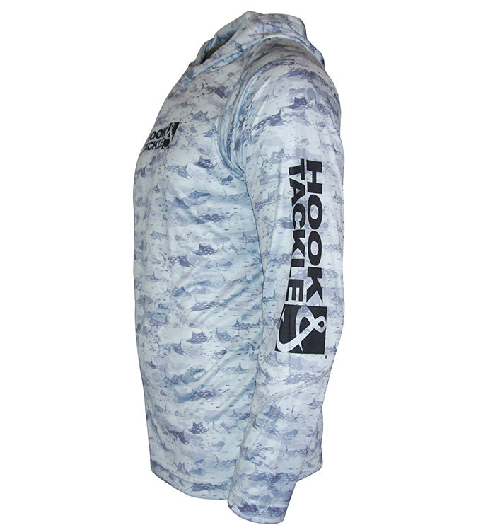 Men's Billfish Camo UV Fishing Hoodie, view 7