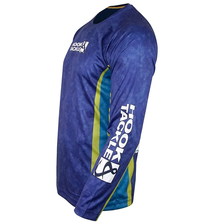 Men's Bass Camo L/S UV Fishing Shirt, view 2