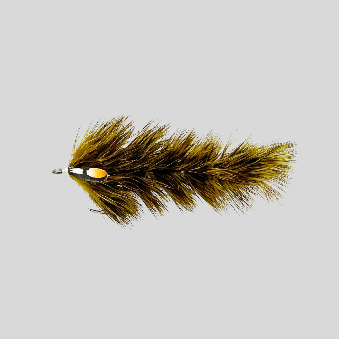 Next FeatherLite Micro Changer #4 by Flymen Fishing Company in Olive & Yellow