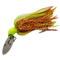 Vibe Bladed Jig - Orange Chartreuse