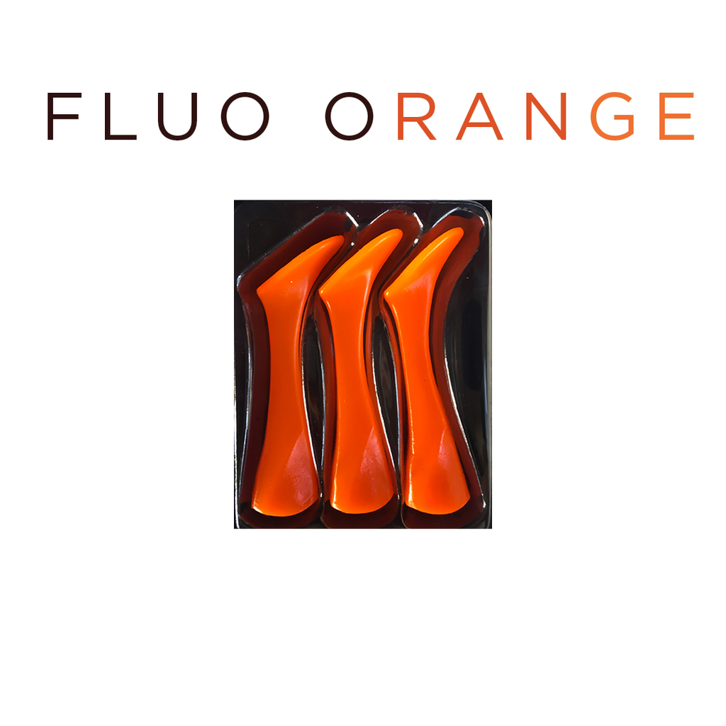 Headbanger Shad 9" Replacement Tails - Fluorescent Orange - musky lure, view 2