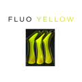 Headbanger Shad 9" Replacement Tails - Fluorescent Yellow - musky lure, view 2