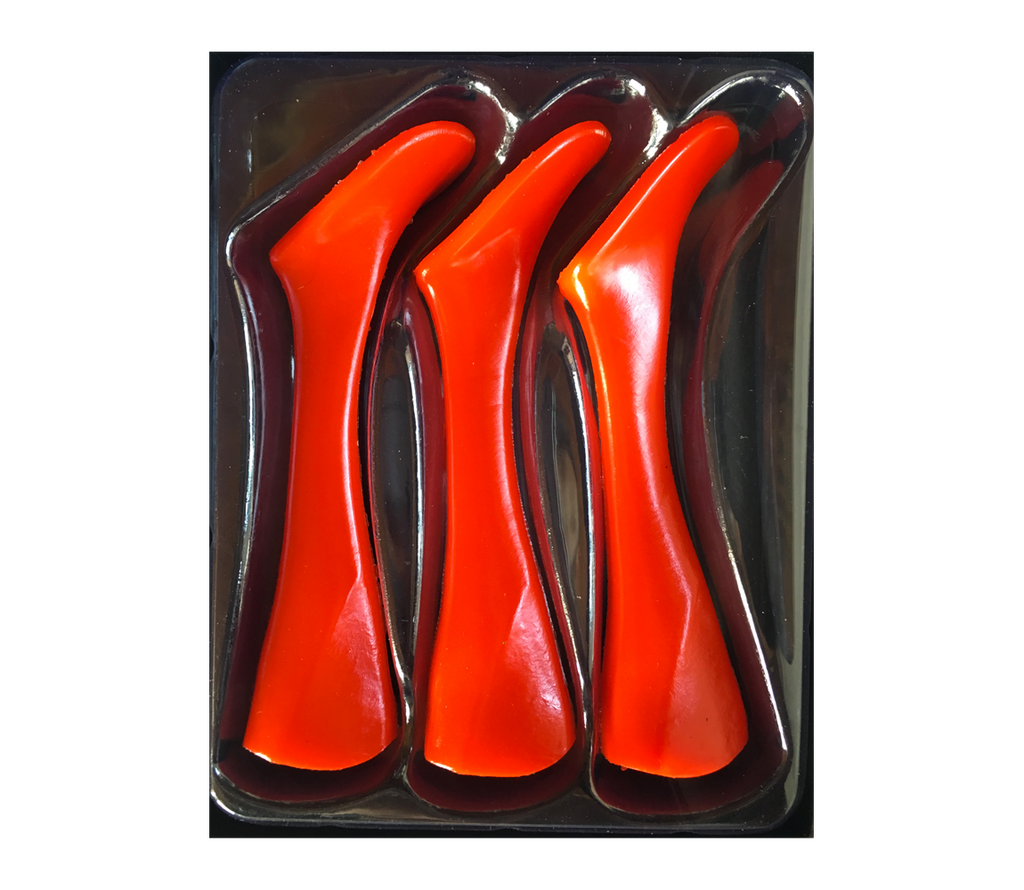 Headbanger Shad 9" Replacement Tails - Fluorescent Orange - musky lure