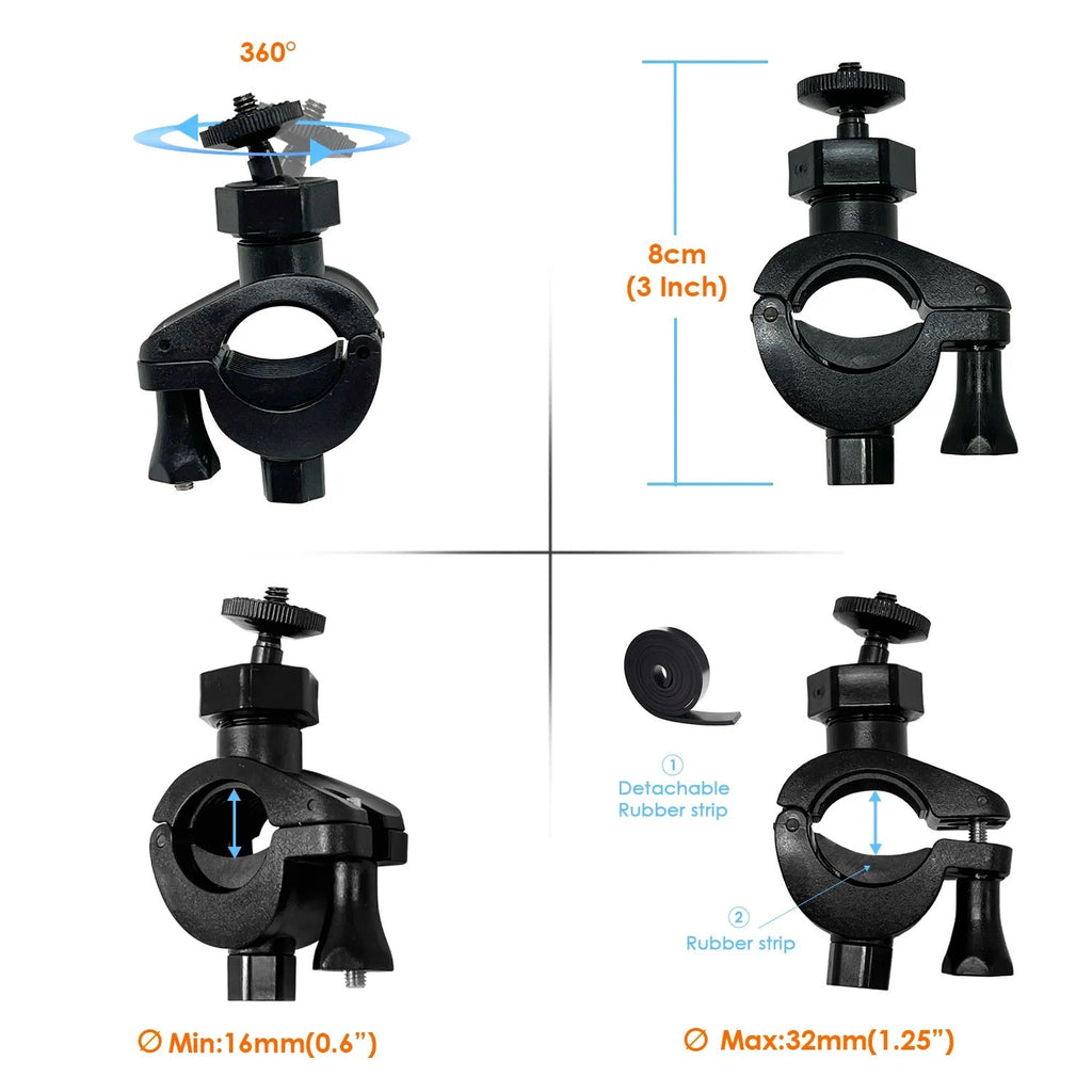 Rexing Bike Mount for Action Camera and Fishing Camera, view 2