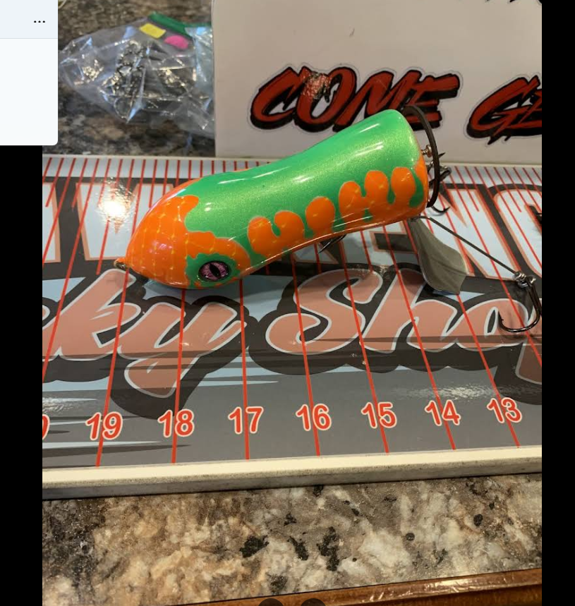 NICKELODEON SLIME — musky fishing lure, view 3