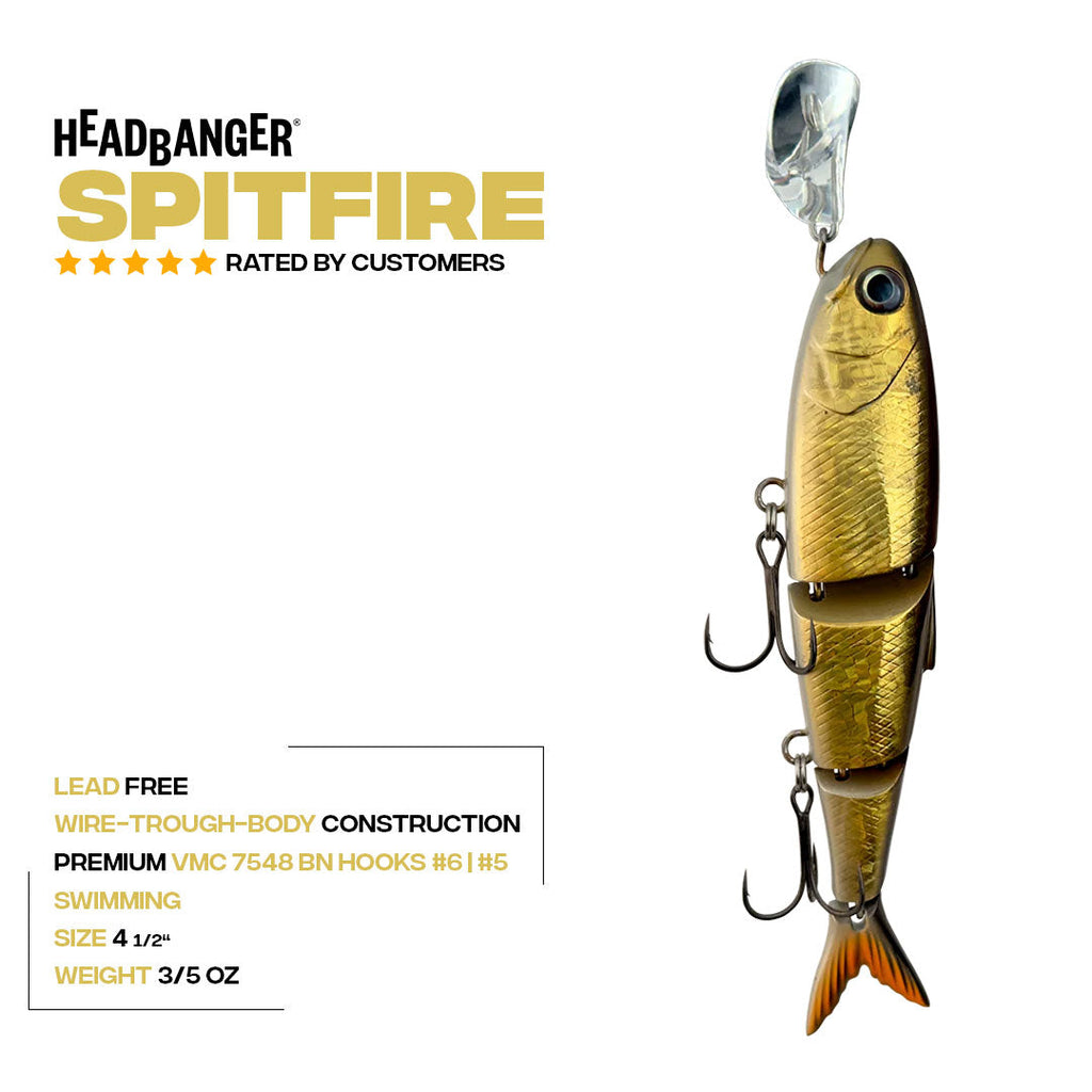 Headbanger Spitfire 4-1/2 - musky lure