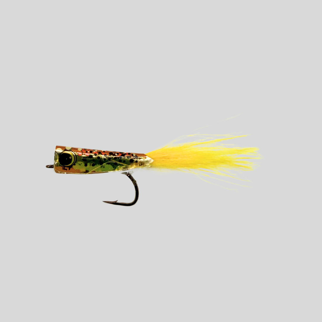 Spratz Baby Trout Streamer by Flymen Fishing Company in Brown