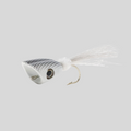 Surface Seducer® Double Barrel™ Baitfish Popper by Flymen Fishing Company in White
