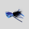 Surface Seducer® Double Barrel™ Bass Bug popper by Flymen Fishing Company in Blue