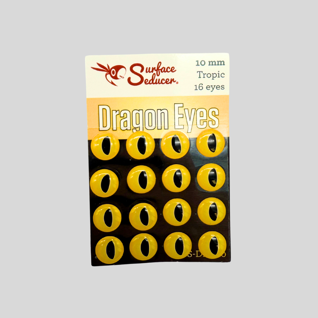 Surface Seducer® Dragon Eyes™ by Flymen Fishing Company in Tropic (yellow)