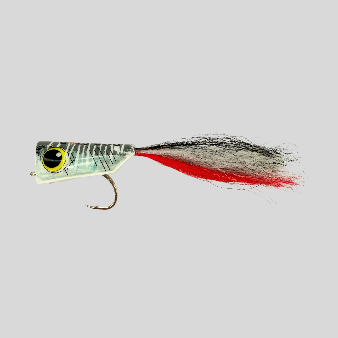 Surface Seducer® Popstar by Flymen Fishing Company in Silver & Grey