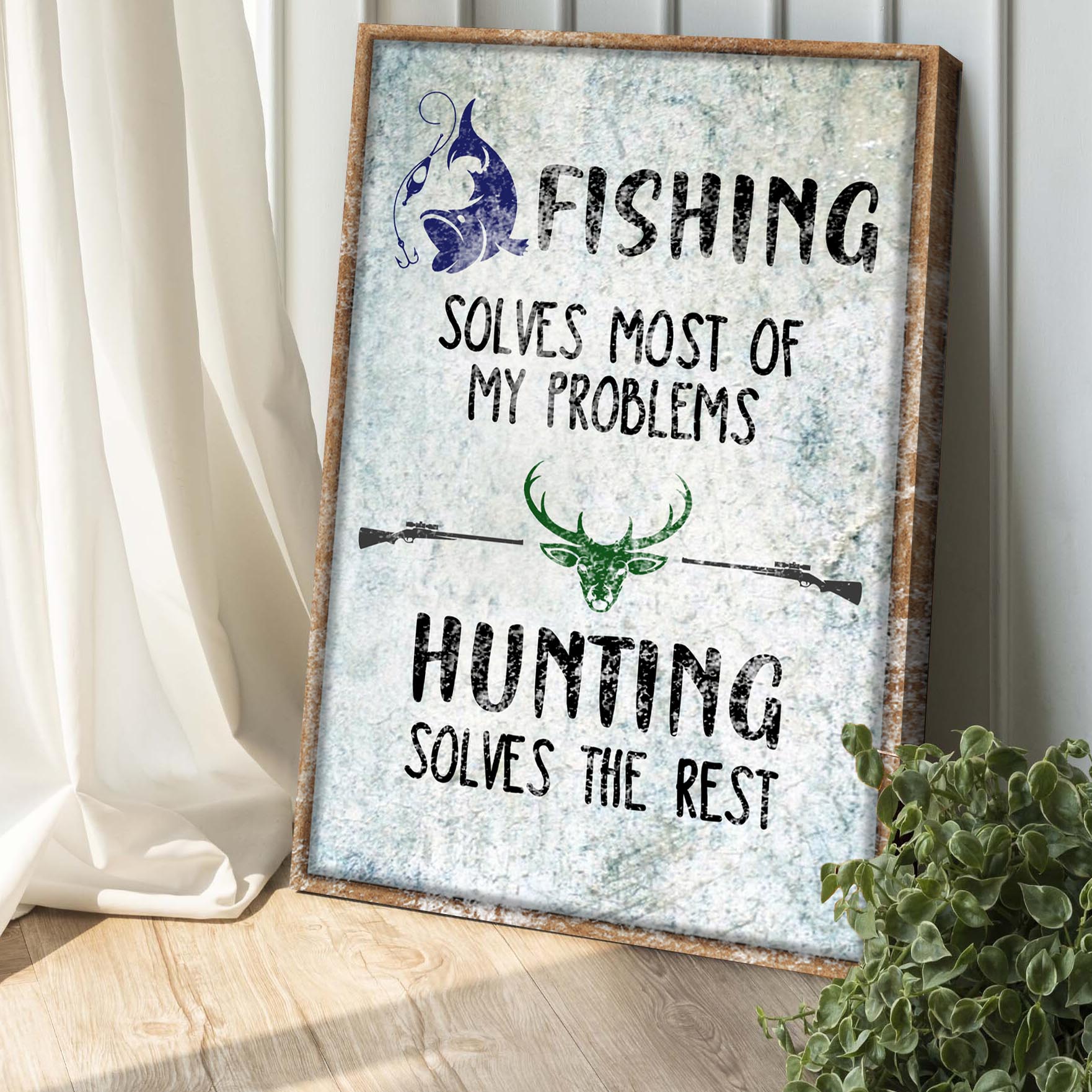 Fishing And Hunting Sign, view 2
