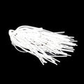 Swim Jig - White Shimmer Shad — fishing jig