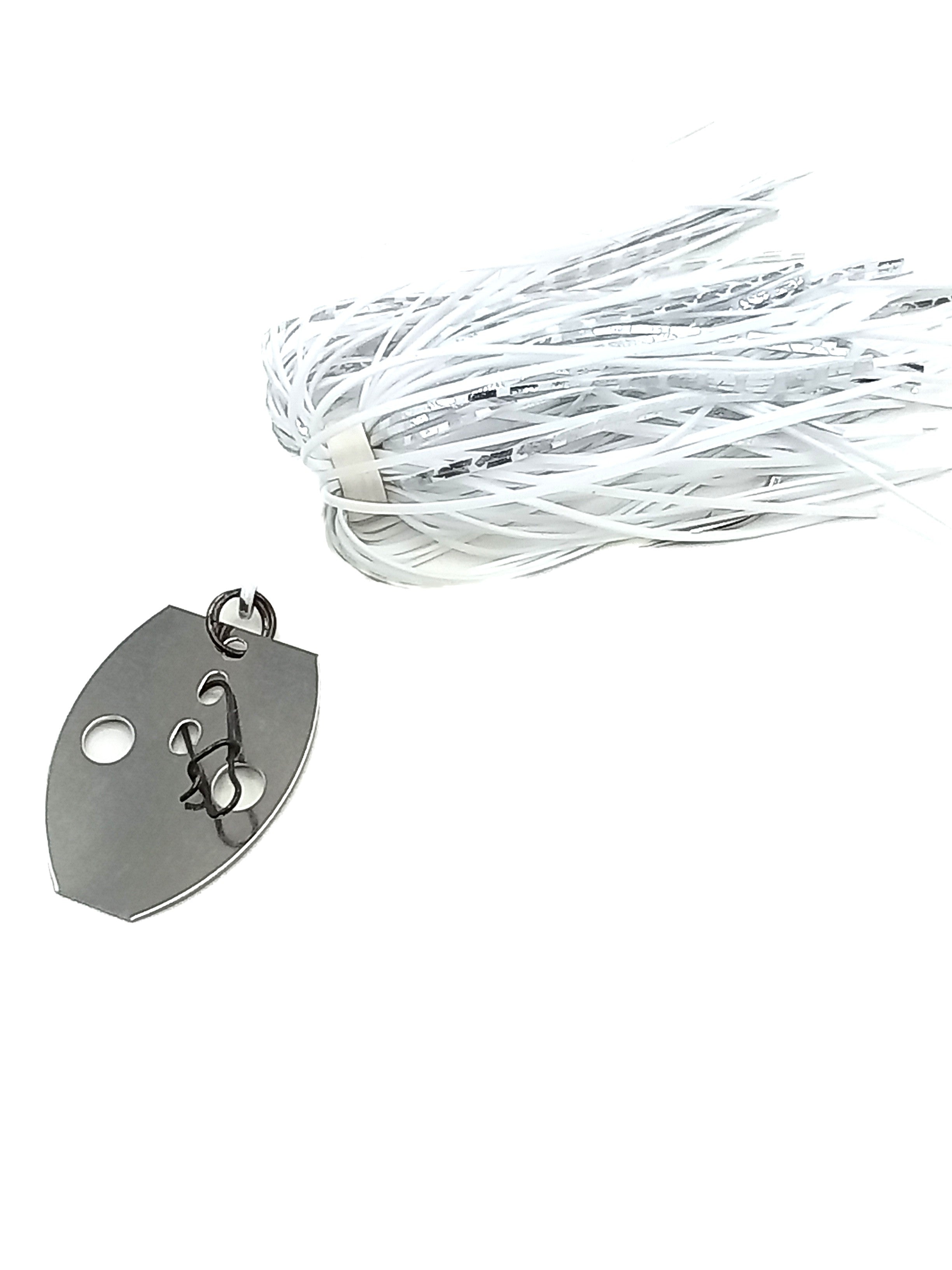 Vibe Bladed Jig - White Shimmer