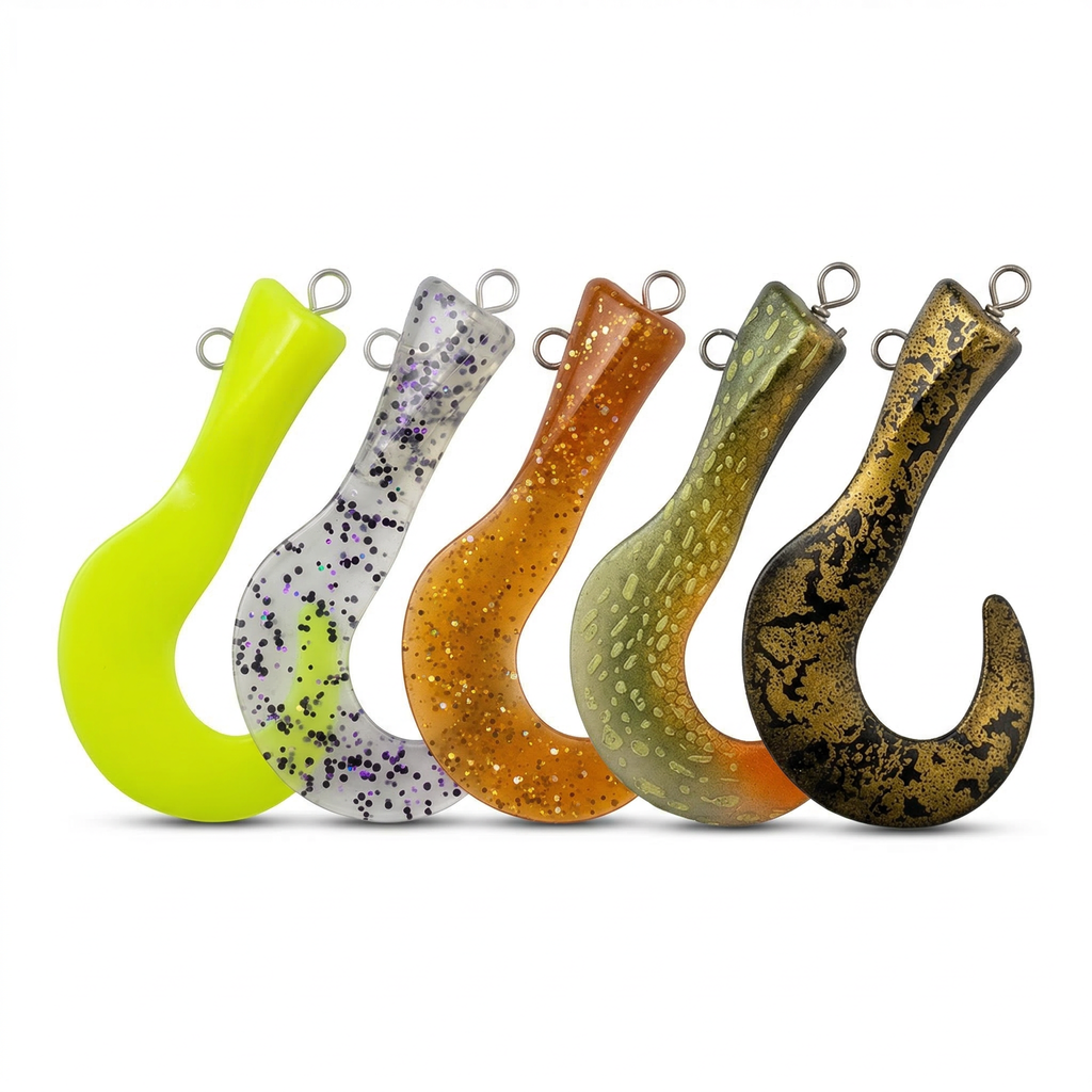 Colossus Curly Replacement Tail - musky lure