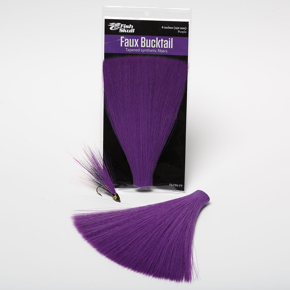 Faux Bucktail by Flymen Fishing Company in Purple