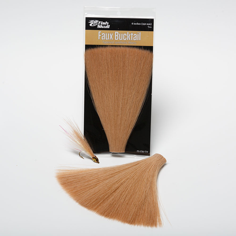 Faux Bucktail by Flymen Fishing Company in Tan