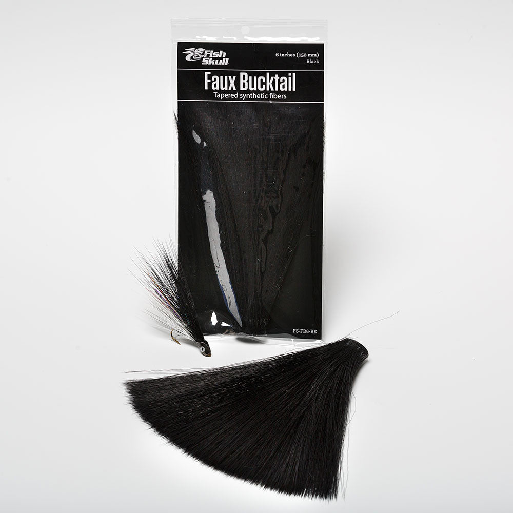 Faux Bucktail by Flymen Fishing Company in Black