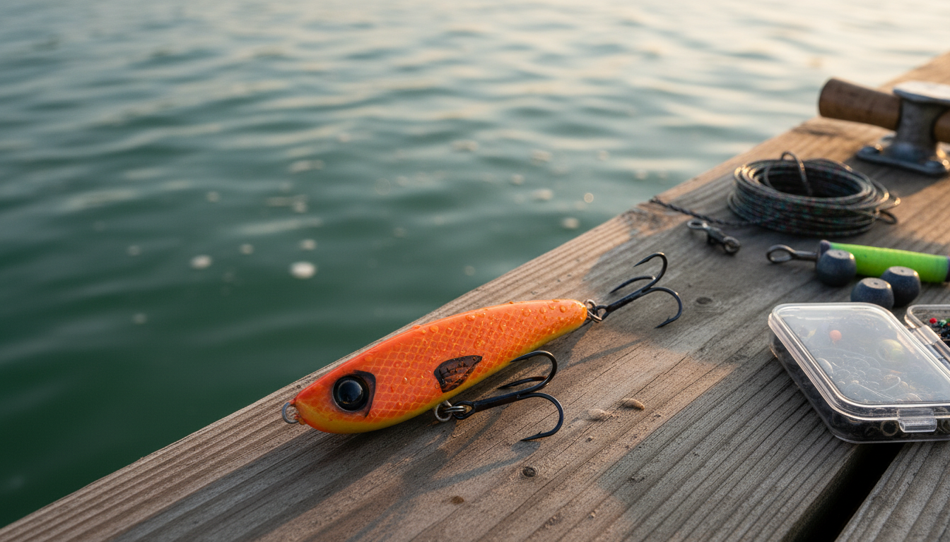 Speed Racer fishing lure in a natural fishing setting