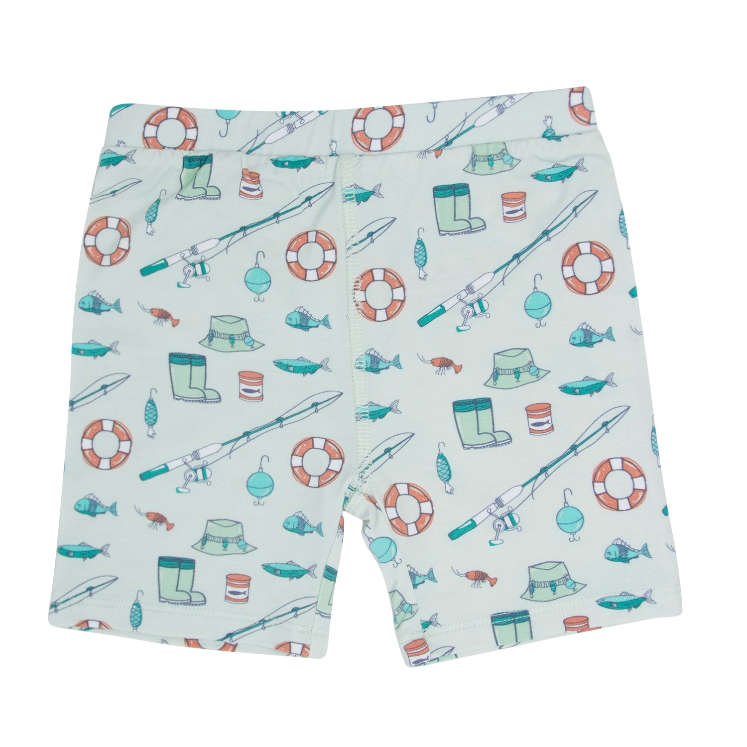 Fishing Poles Summer Pajama Set — kids fishing gear, view 3