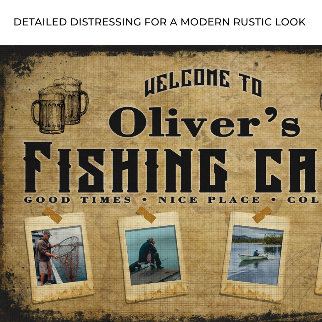 Welcome Fishing Cave Sign, view 4