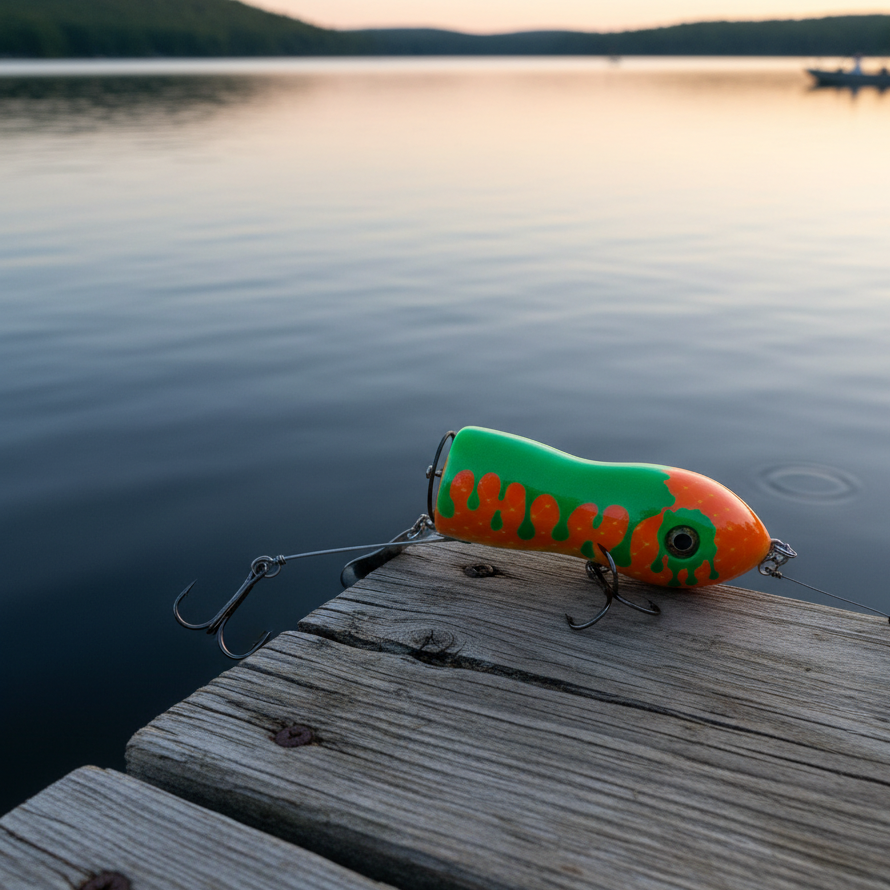 Top Water Flap Tail Musky Lure Lifestyle Shot